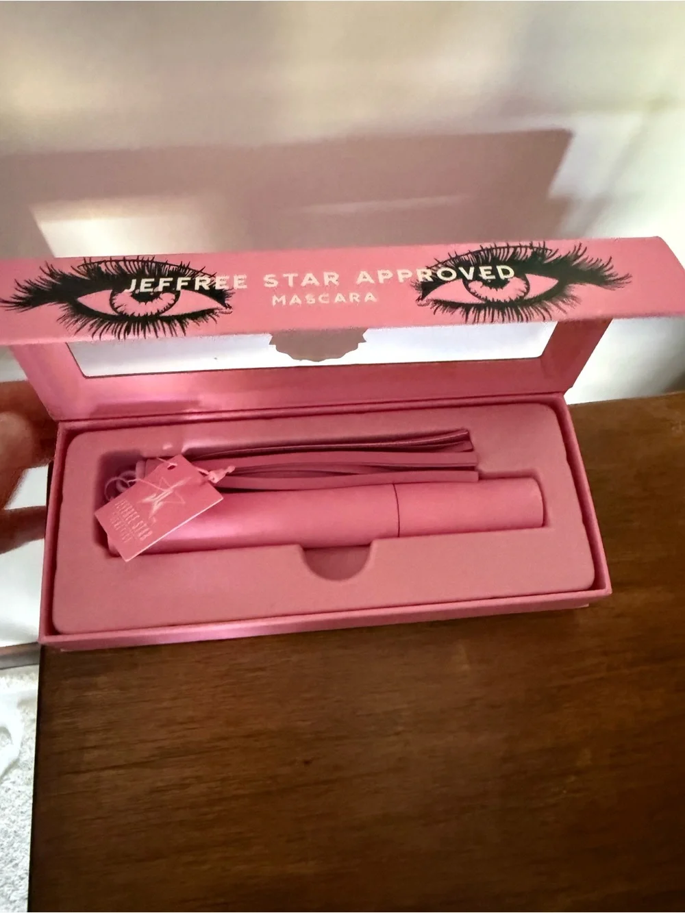 Jeffree Star Pink Jet Black Mascara Gift Set with Tassel NWOT